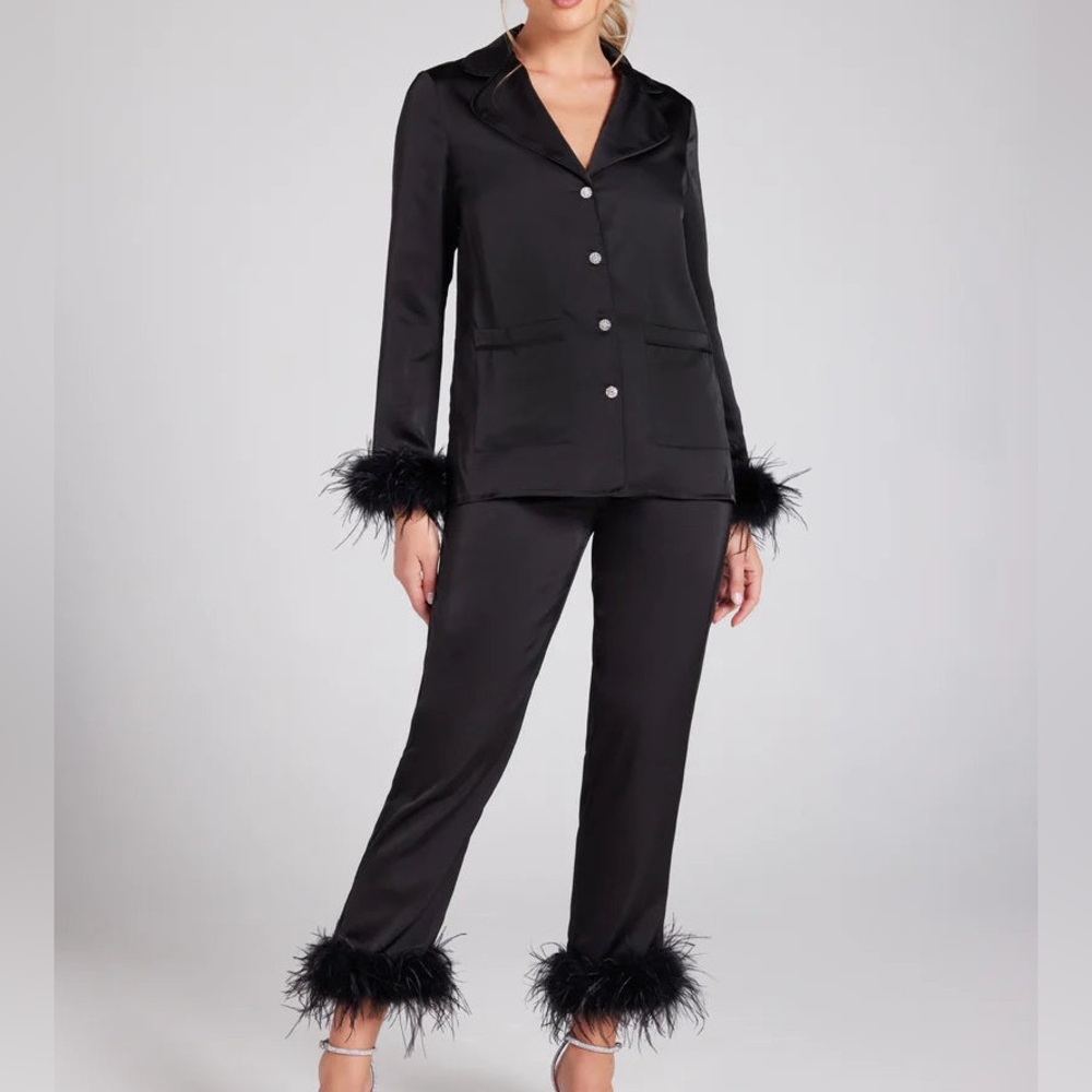 Nadine Merabi Darcie Black Pajamas